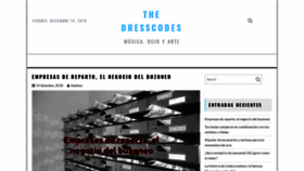 What Dresscod.es website looked like in 2018 (5 years ago)