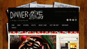 What Dinneralovestory.com website looked like in 2018 (5 years ago)