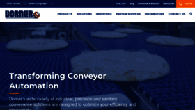 What Dornerconveyors.com website looked like in 2018 (5 years ago)