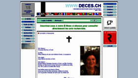 What Deces.ch website looked like in 2018 (5 years ago)