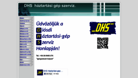 What Dhsszerviz.hu website looked like in 2018 (5 years ago)