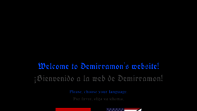What Demirramon.com website looked like in 2018 (5 years ago)