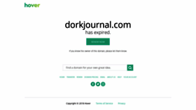 What Dorkjournal.com website looked like in 2018 (5 years ago)