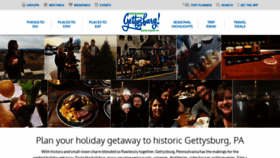 What Destinationgettysburg.com website looked like in 2018 (5 years ago)