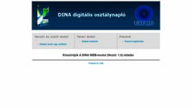 What Dina.szig.hu website looked like in 2018 (5 years ago)