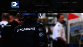 What Devenir-gendarme.fr website looked like in 2018 (5 years ago)