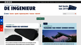What Deingenieur.nl website looked like in 2018 (5 years ago)
