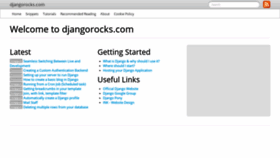 What Djangorocks.com website looked like in 2018 (5 years ago)