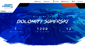 What Dolomitisuperski.com website looked like in 2018 (5 years ago)