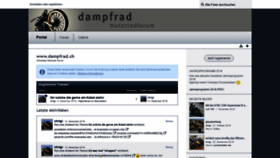 What Dampfrad.ch website looked like in 2018 (5 years ago)