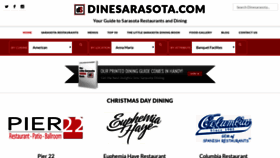 What Dinesarasota.com website looked like in 2018 (5 years ago)