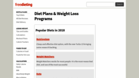 What Diet-blog.com website looked like in 2018 (5 years ago)