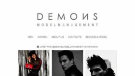 What Demonsmodelmgmt.com website looked like in 2018 (5 years ago)