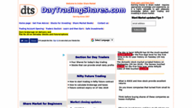 What Daytradingshares.com website looked like in 2018 (5 years ago)