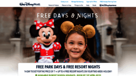 What Disneypackages.co.uk website looked like in 2018 (5 years ago)