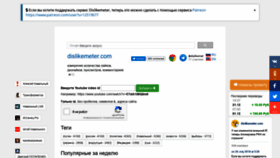 What Dislikemeter.com website looked like in 2018 (5 years ago)