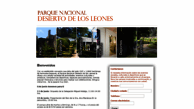 What Desiertodelosleones.mx website looked like in 2018 (5 years ago)