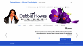 What Debbiehowes.com website looked like in 2018 (5 years ago)
