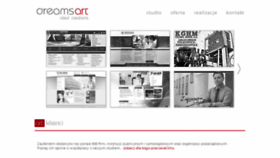 What Dreamsart.pl website looked like in 2018 (5 years ago)