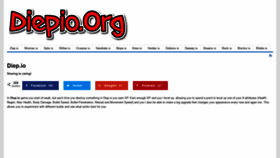 What Diepio.org website looked like in 2018 (6 years ago)