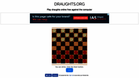 What Draughts.org website looked like in 2018 (5 years ago)
