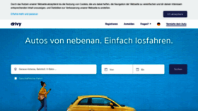 What Drivy.de website looked like in 2018 (5 years ago)