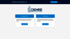 What Demre.cl website looked like in 2018 (5 years ago)