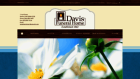 What Davisfuneralhomenh.com website looked like in 2018 (5 years ago)