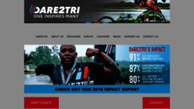 What Dare2tri.org website looked like in 2018 (5 years ago)