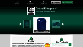 What Dhvanienterprise.com website looked like in 2018 (5 years ago)