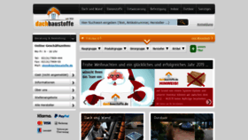 What Dachbaustoffe.de website looked like in 2018 (6 years ago)