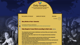What Dailygospel.org website looked like in 2019 (5 years ago)
