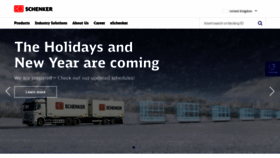 What Dbschenker.co.uk website looked like in 2019 (5 years ago)