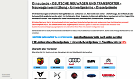 What Dinauto.de website looked like in 2019 (5 years ago)