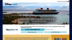 What Dcl.disneycareers.com website looked like in 2019 (5 years ago)