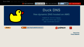 What Duckdns.org website looked like in 2019 (5 years ago)