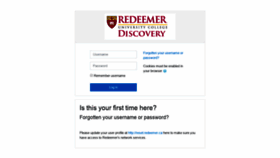 What Discovery.redeemer.ca website looked like in 2019 (5 years ago)