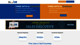 What Drjobs.ae website looked like in 2019 (5 years ago)