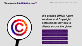 What Dmcanotice.com website looked like in 2019 (5 years ago)