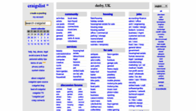 What Derby.craigslist.co.uk website looked like in 2019 (5 years ago)