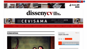 What Dissenycv.es website looked like in 2019 (5 years ago)