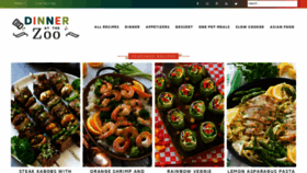 What Dinneratthezoo.com website looked like in 2019 (5 years ago)