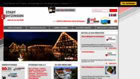 What Ditzingen.de website looked like in 2019 (5 years ago)