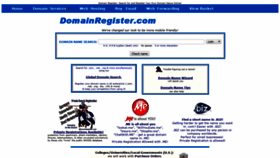 What Domainregister.com website looked like in 2019 (5 years ago)