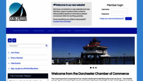 What Dorchesterchamber.org website looked like in 2019 (5 years ago)
