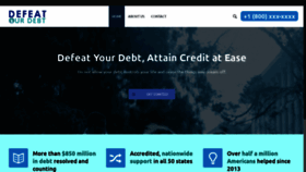 What Defeatourdebt.com website looked like in 2019 (5 years ago)