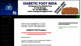What Diabeticfootindia.com website looked like in 2019 (5 years ago)