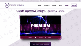 What Designwizard.com website looked like in 2019 (5 years ago)