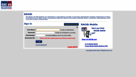 What Dacdb.com website looked like in 2019 (5 years ago)