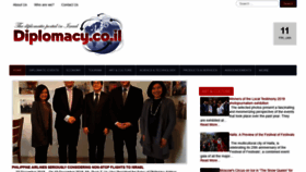 What Diplomacy.co.il website looked like in 2019 (5 years ago)